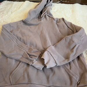 Aritzia waffle hoodie